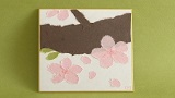 【ふれあい土曜事業】ミニ色紙にちぎり絵で桜を描こう