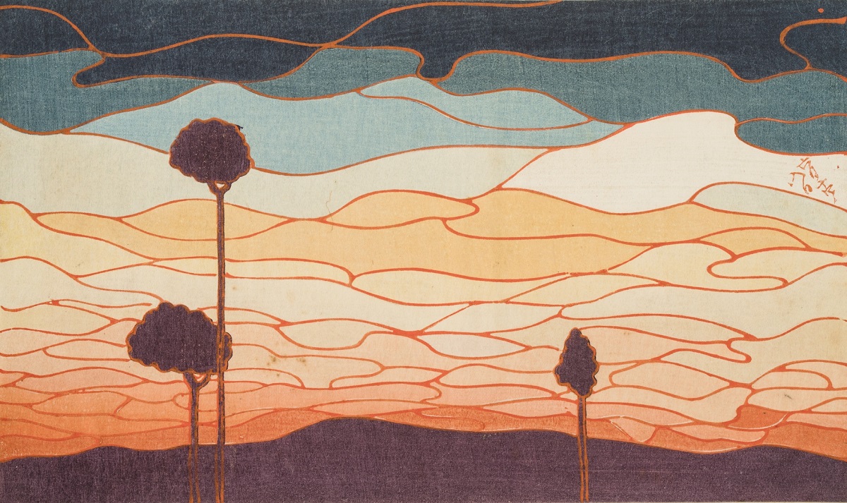 津田青楓『うづら衣』(山田芸艸堂)より　1903年　木版、紙　スコット・ジョンソン蔵