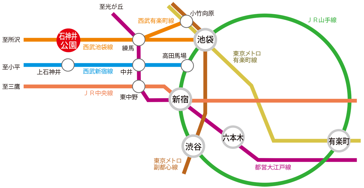 練馬文化センター路線図